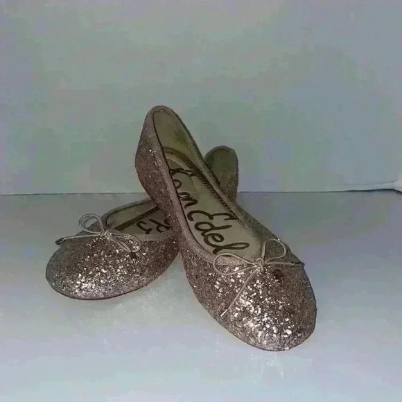 Sam Edelman little‎ girls glitter flat - Picture 1 of 5